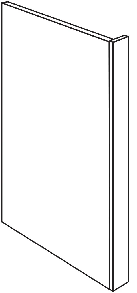 Base End Panel 34-1/2 H X 24 D X 3 Th – Rainier Paint by Legend