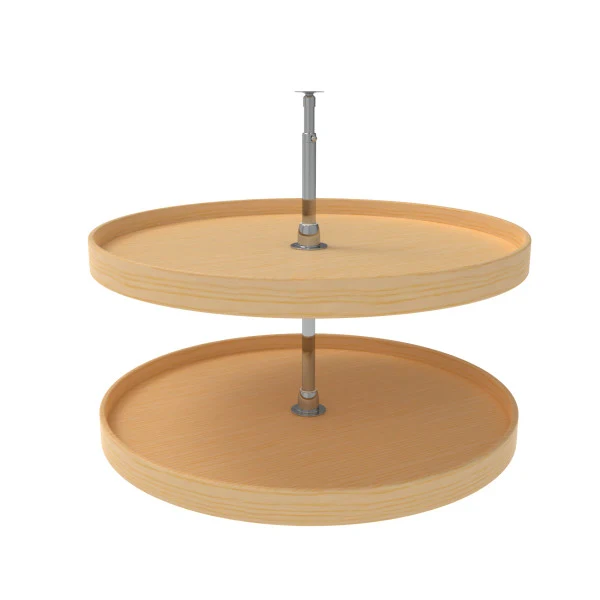 Rev-a-shelf Lazy Daisy Wood Full Circle 2 Tray Lazy Susan 32″ Diameter