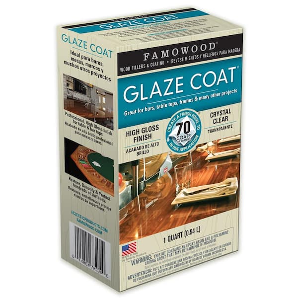 Famowood Glaze Coat Clear Epoxy, Quart Kit