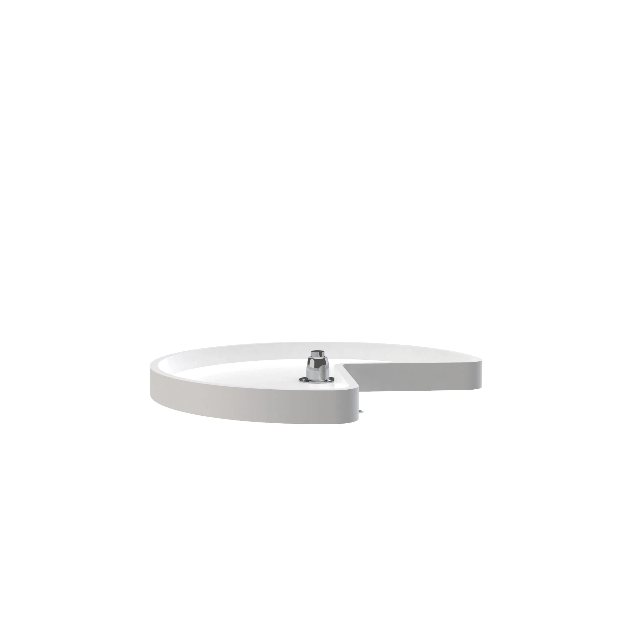 Rev-a-shelf Single Lazy Susan Kidney Shaped Shelf Set, 24″