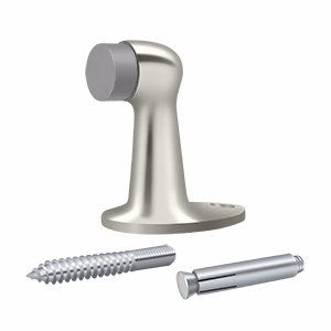 Deltana Floor Door Bumper, Polished Nickel, 2-7/8″