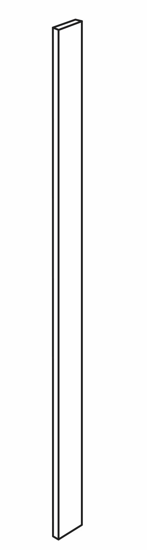 Tall Filler 3 W X 96 H X 3/4 Th – Newport White by Horning