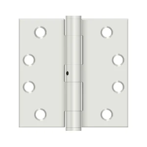 Deltana 4” x 4” Heavy Duty Square Hinge, Thickness .129” Non-Removable Pin, Prime Coat