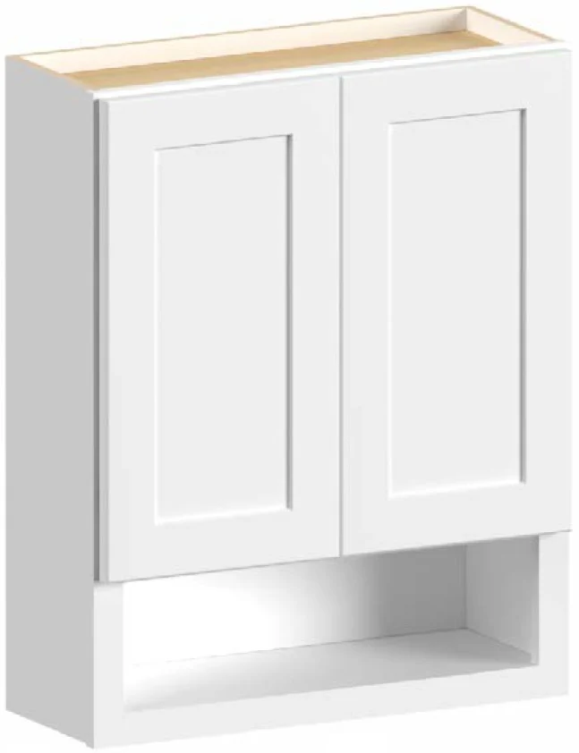 Wall Vanity Storage 24 W X 30 H X 9 D – Luxe Oak by Fabuwood