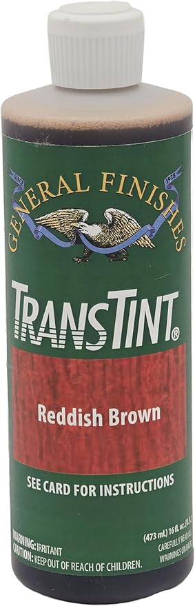 General Finishes Transtint, Reddish Brown, 16oz