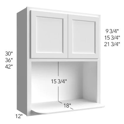 Wall Microwave 30 W X 42 H X 12 D (opening 27 W x 15-3/4 H x 18 D) – Discovery by Fabuwood