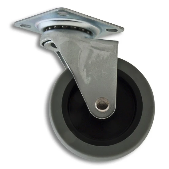 Swivel Caster, Wheel 3" Diameter x 7/8" Wide, Rated For 110lbs