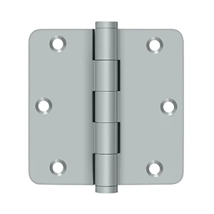 Deltana 3-1/2″ x 3-1/2″ Residential Hinges Brushed Chrome 1/4″ Radius