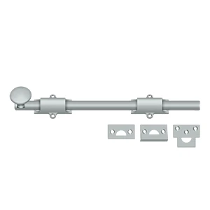 Deltana Surface Bolt Heavy Duty, Brushed Chrome, 12″