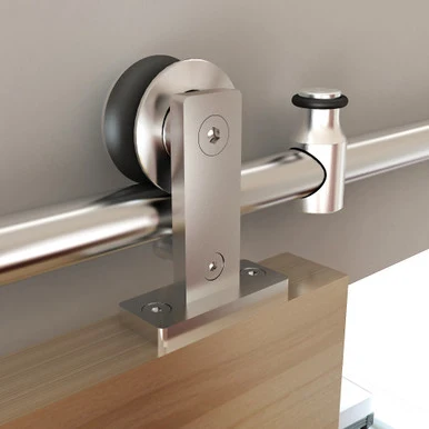 Stainless Steel Collection Top Mount Rolling Door Hardware Kit