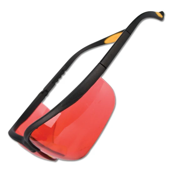 Fast Cap Safety Glasses With Lens ANSI Rated Z87.1, Red