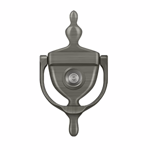 Deltana Door Knocker-Viewer, Antique Nickel, 3-3/4″