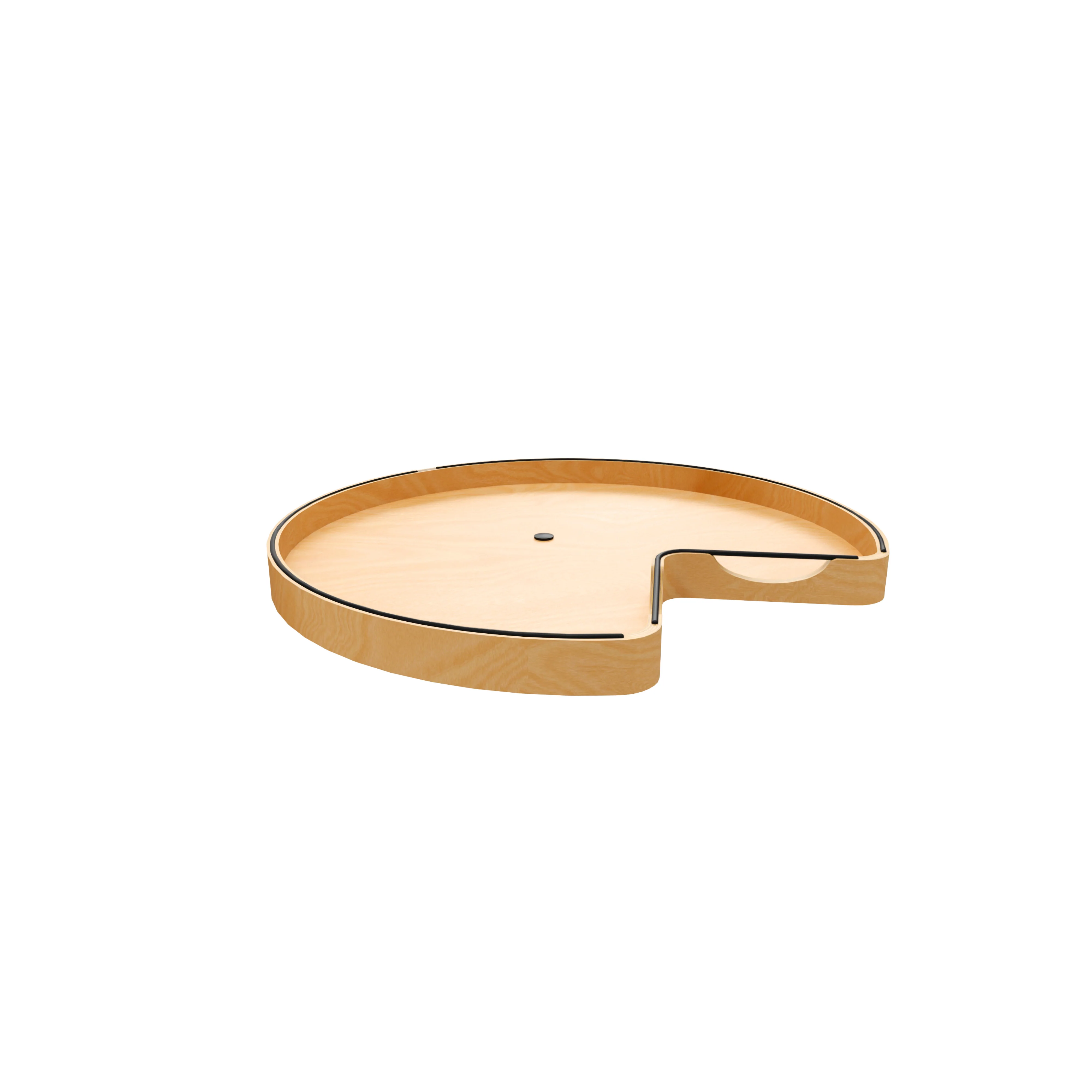 Craftsman Collection Solid Maple Kidney-Shaped Lazy Susan