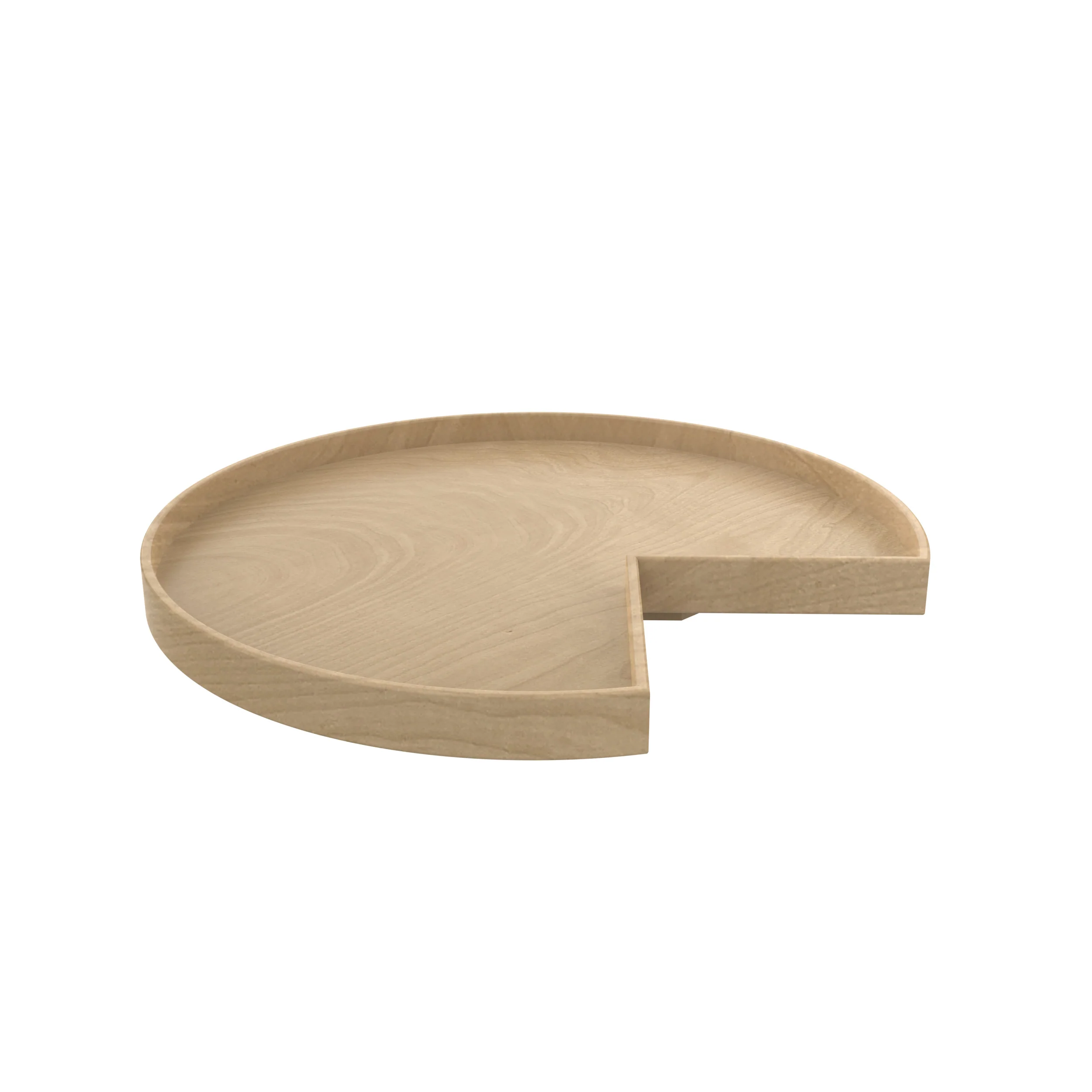 Rev-a-shelf Lazy Daisy Wood Maple Kidney Single Tray Lazy Susan No Hole 32″ Diameter