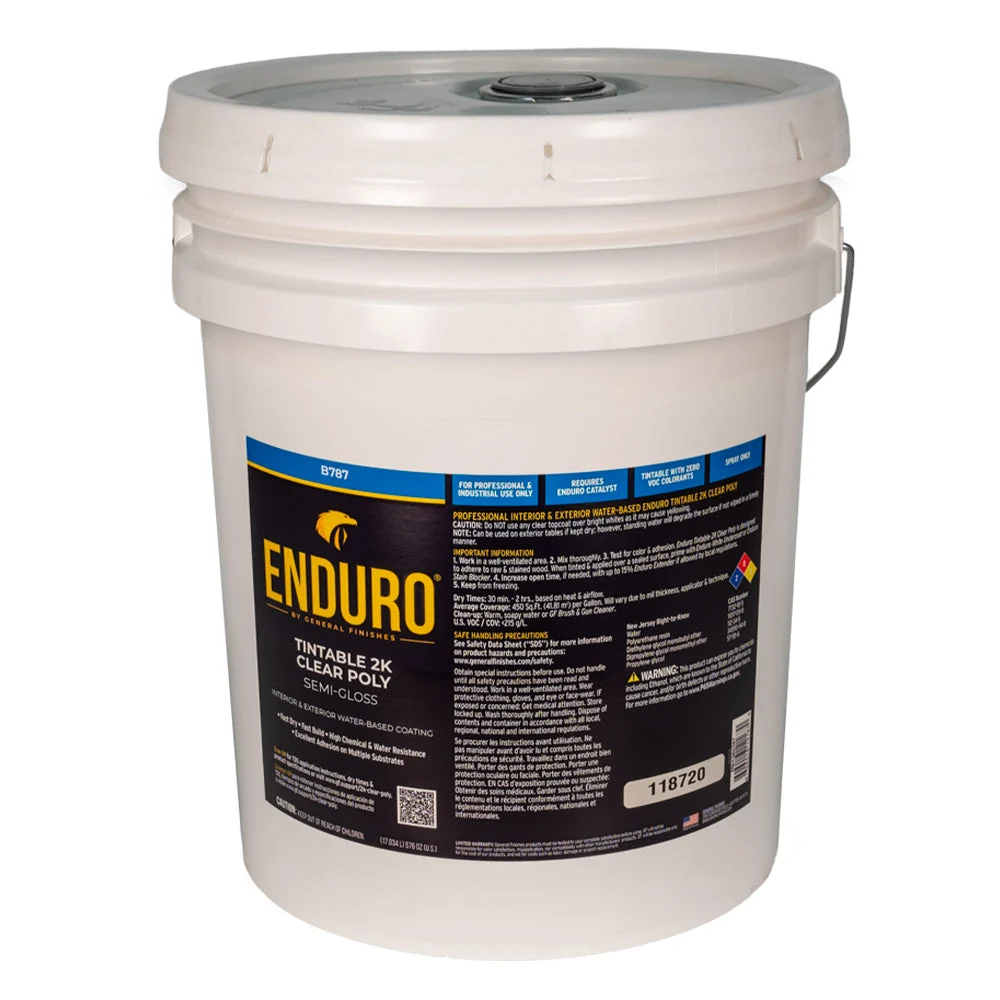 Enduro 2K Clear Poly, Semi-Gloss, 5-Gallon