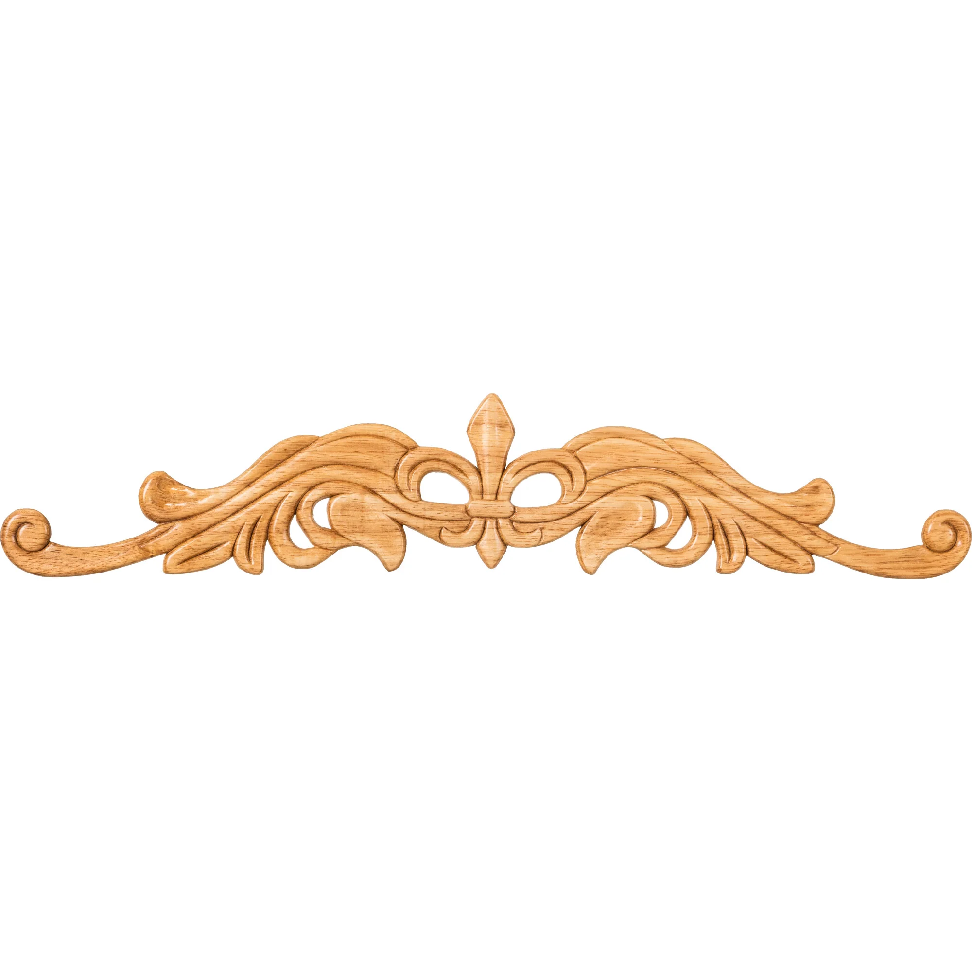 Hardware Resources Pressed Acanthus Onlay Rubberwood 4-3/16″ Height