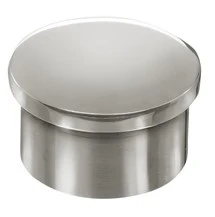Flush End Cap for 1″ Tubing Polished Stainless Steel