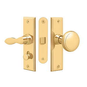 Deltana Storm Door Latch Mortise Lock PVD Square Style