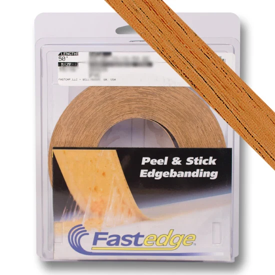 Fastedge Pre Finished Wood PSA Roll, 50 foot, 1 3/4″