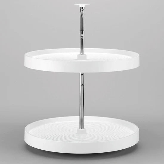 Rev-a-shelf Lazy Daisy Polymer Full Circle 2 Tray Lazy Susan, 24″