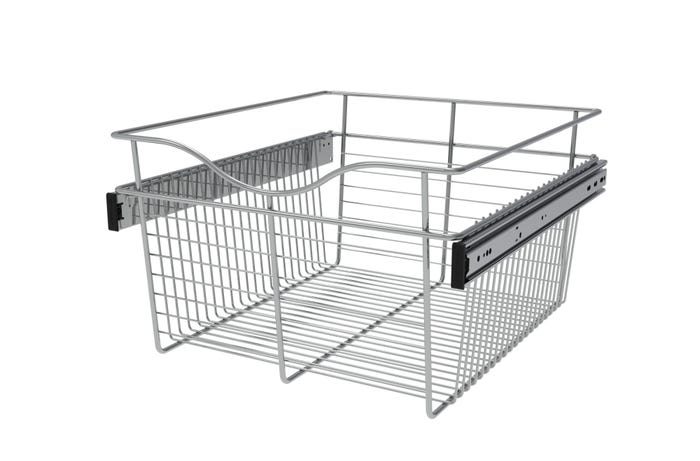 Rev-a-shelf Pull-Out Closet Baskets 18″ Wide Chrome Wire 20″ Depth 11″ Height