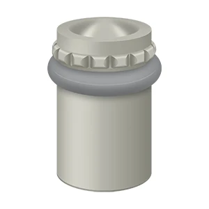 Deltana Round Universal Floor Bumper Pattern Cap, Satin Nickel, 2-1/8″