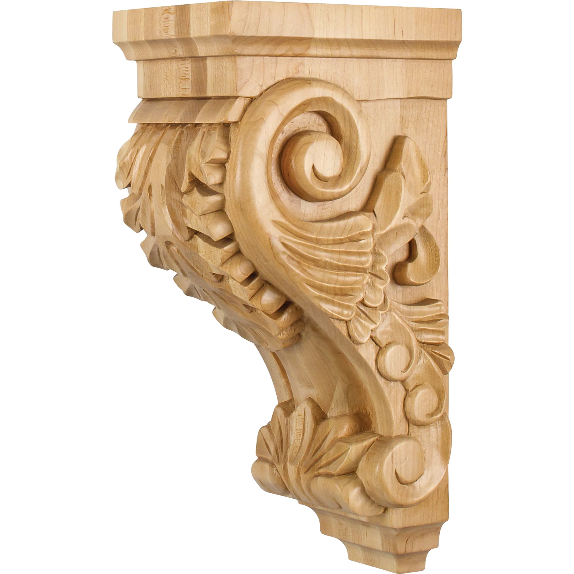 Hardware Resources Acanthus Corbel Rubberwood 14″ Length 5″ Width