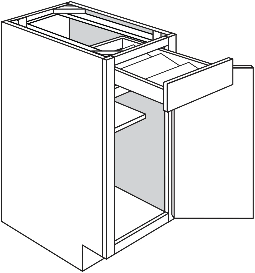 Base w/ Spice Tray 12 W X 34-1/2 H X 24 D - Dover Oak by JSI