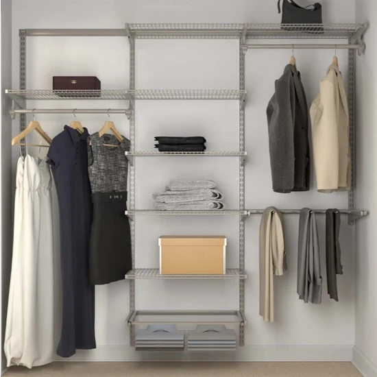 Closet Culture Closet Hardware Kit Champagne Nickel