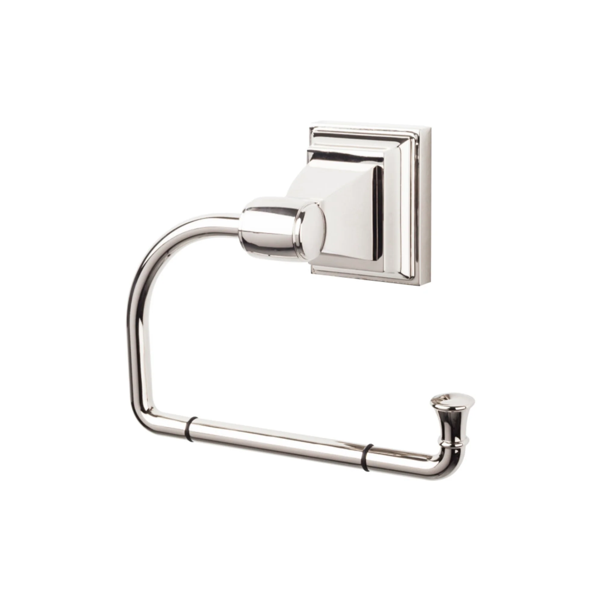 Top Knobs Stratton Bath Tissue Hook, Polished Nickel