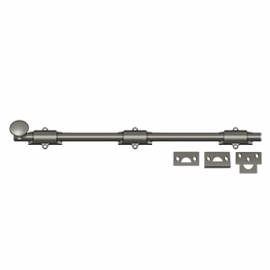 Deltana Surface Bolt Heavy Duty, Antique Nickel, 18″