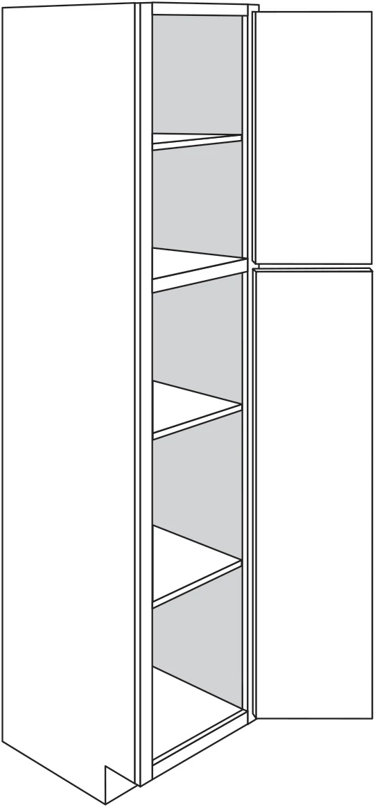 Line Closet 18 W X 84 H X 21 D – Trenton Slab by JSI