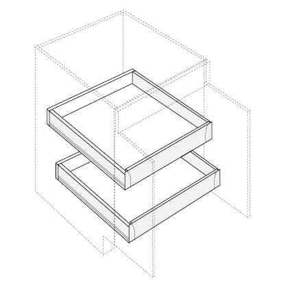 Roll Out Tray 15 W – Ovela Tuscany by Fabuwood