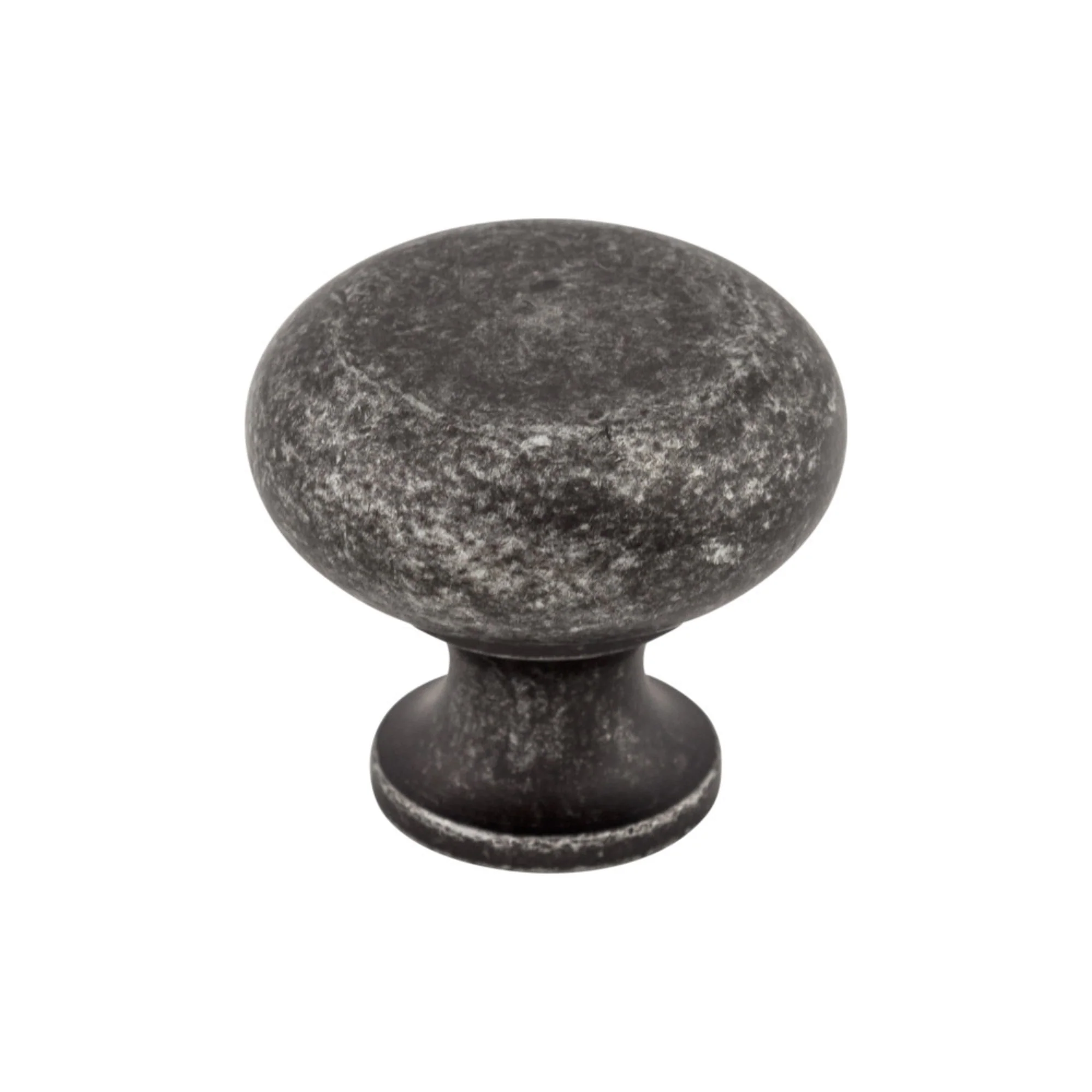 Top Knobs Somerset Knob Black Iron 1-1/4″ Diameter Flat Faced Style