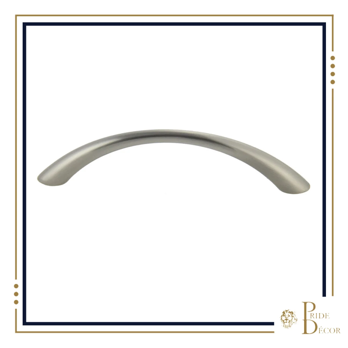 Bow Pull With Narrow Middle, 96mm Center-to-Center, Satin Nickel, Multiples of 25