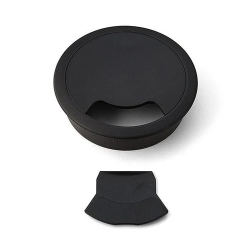 Sugatsune Round Cable Grommet with Lid 60 mm Diamitor Black