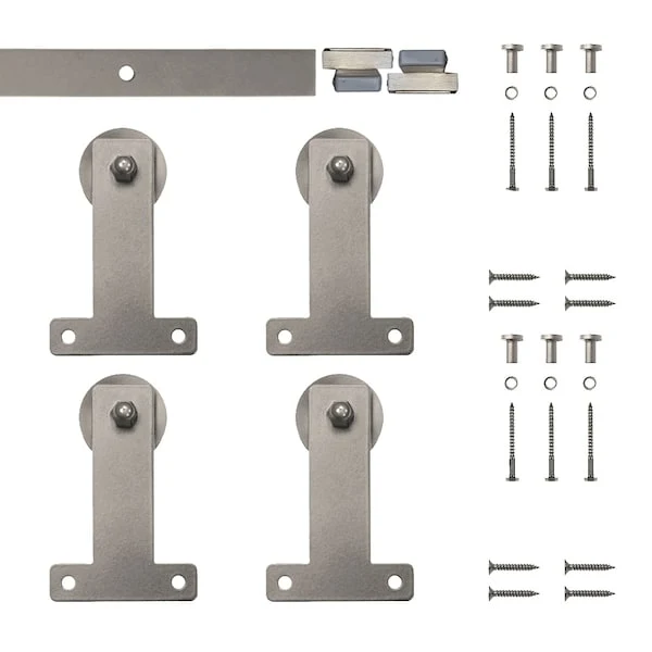 Furniture Barn Door Front Mount Rolling Double Door Kit