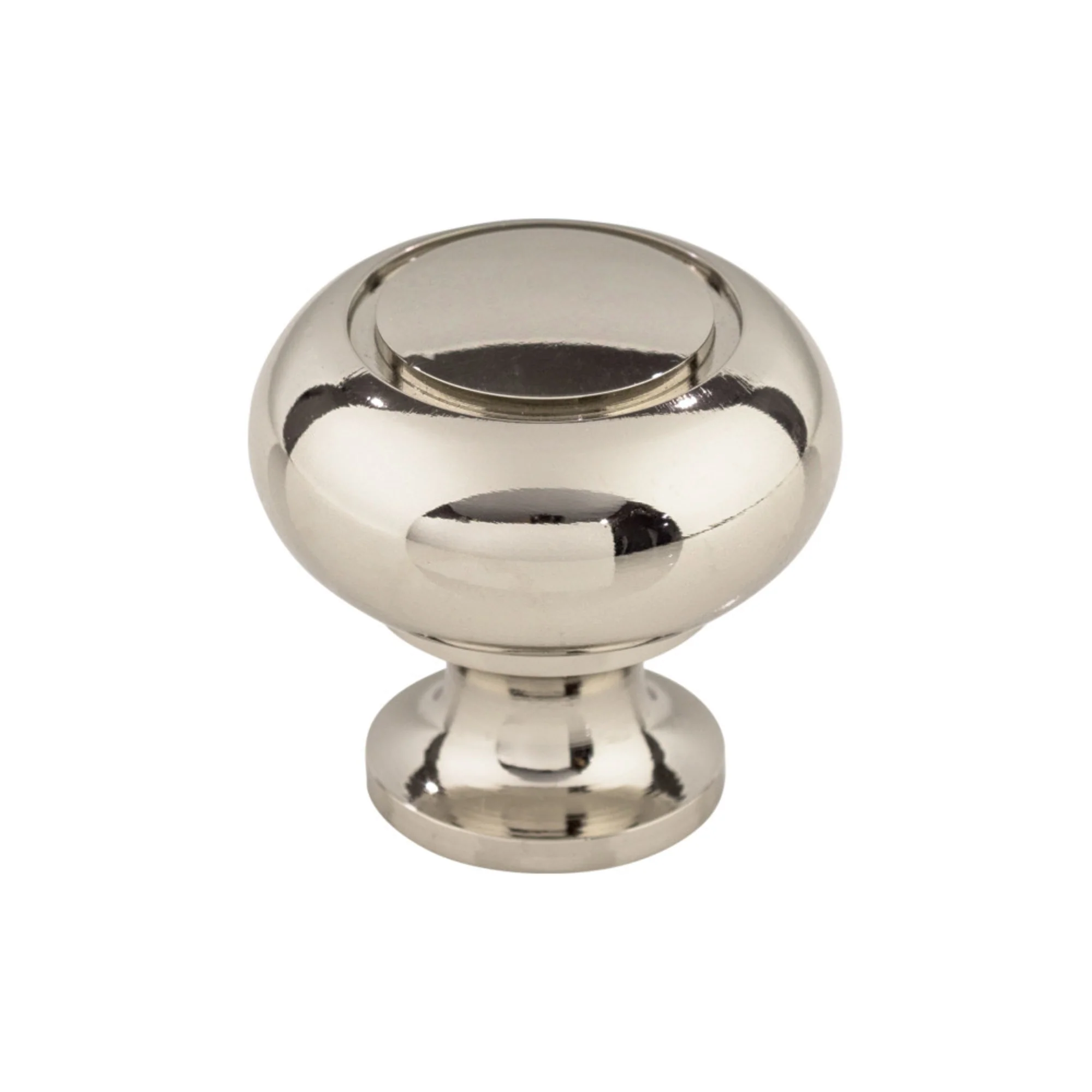 Top Knobs Asbury Knob Polished Nickel 1-1/4″ Diameter Ring Style
