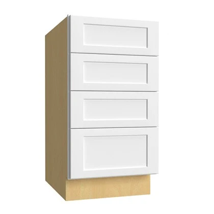 Base 4 Drawer 15 W X 34-1/2 H X 24 D – Luxe by Fabuwood