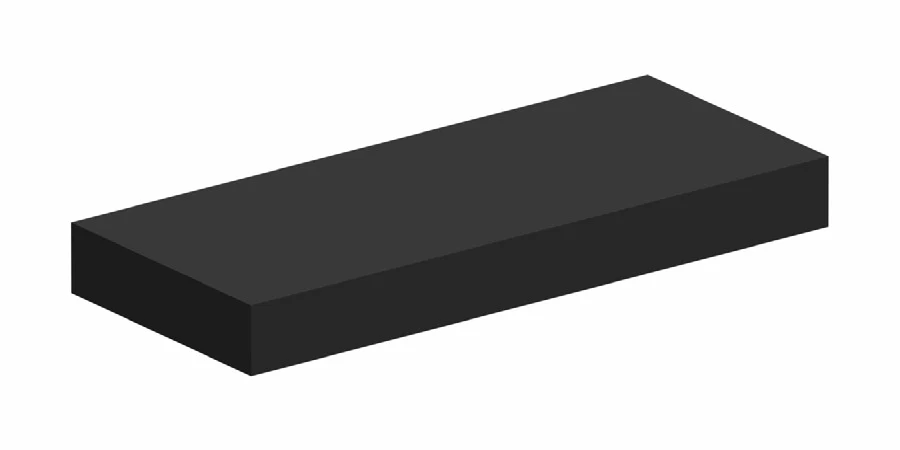 BLACK M Floating Shelf w/ LED 24 W X H X 10 D – Ovela Catalina by Fabuwood