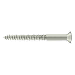 Deltana #12 Solid Brass Wood Screw 2-1/2″ Length Satin Nickel