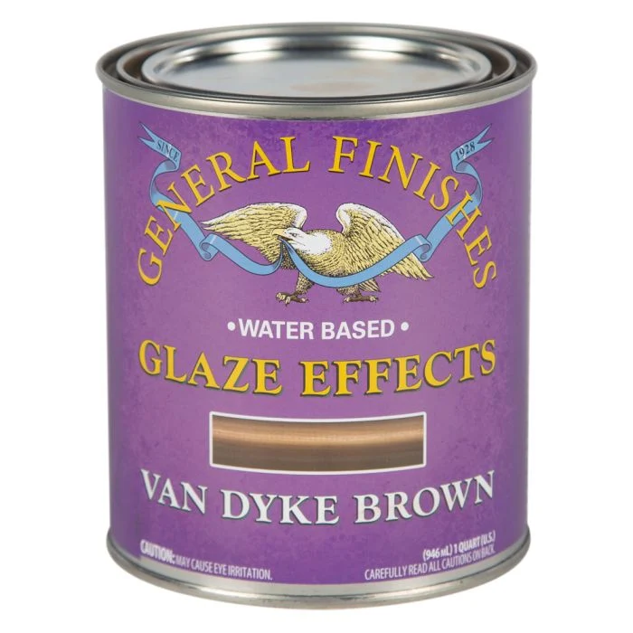 General Finishes Glaze Effects, Van Dyke Brown, Quart
