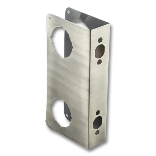 First Watch Door Reinforcer Solid Brass Stainless Steel 4-1/4″ x 9″ Dimentions 1-3/4″ Door Thickness