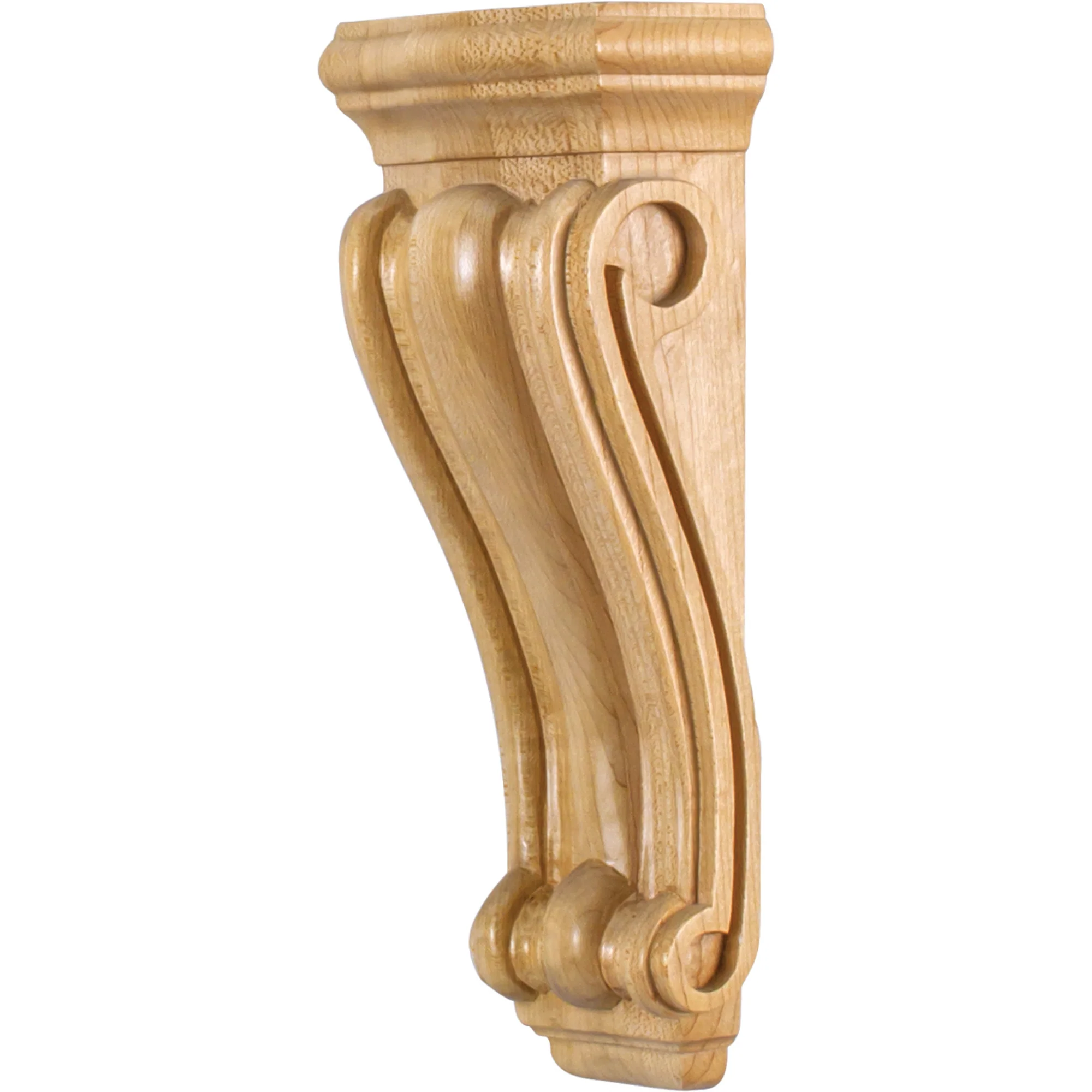 Hardware Resources Low-Profile Scrolled Corbel Alder 10″ Length 3-3/4″ Width