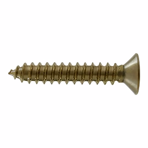 Deltana #12 Solid Brass Wood Screw 1-1/4" Length Antique Brass