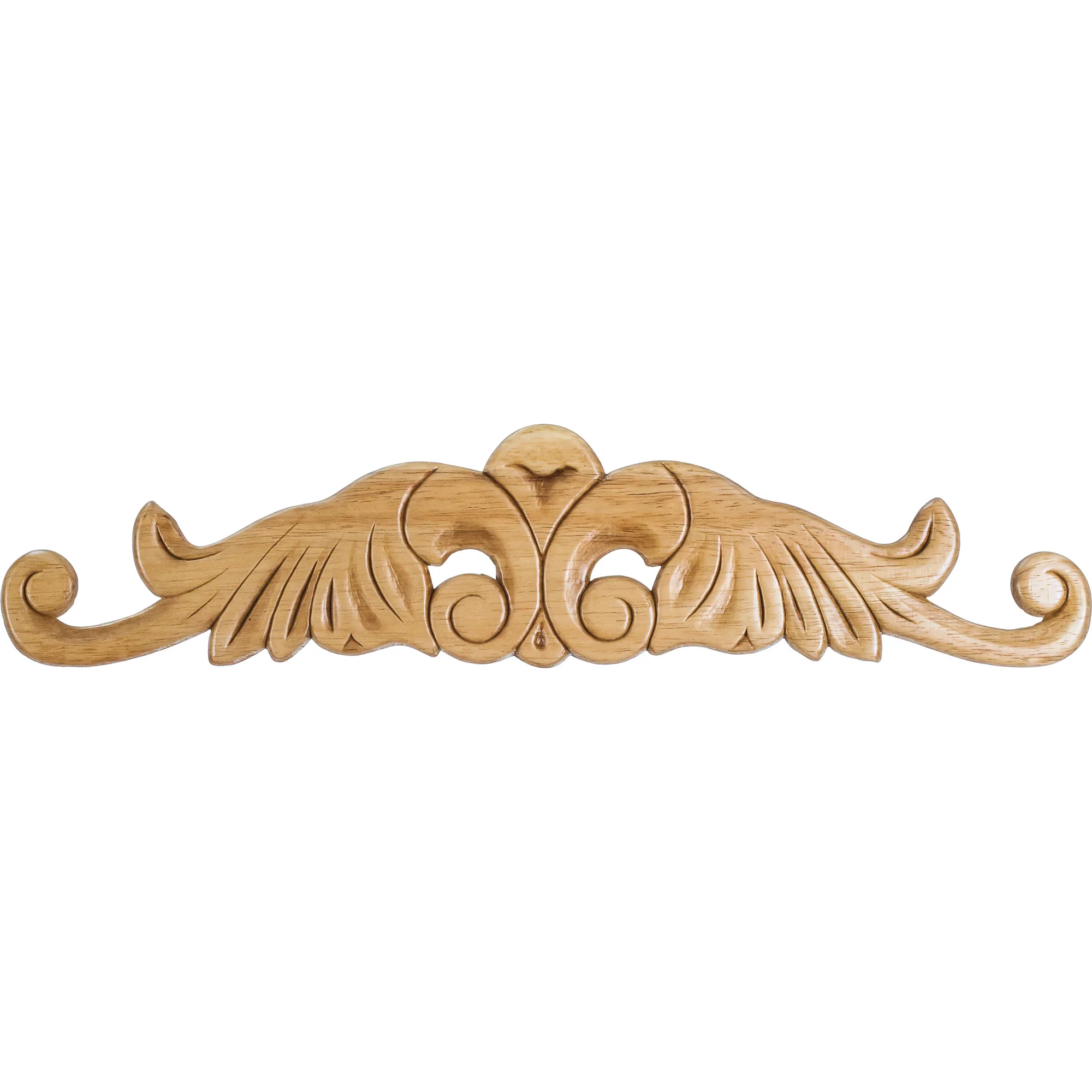 Hardware Resources Pressed Acanthus Onlay Rubberwood 4-1/2″ Height