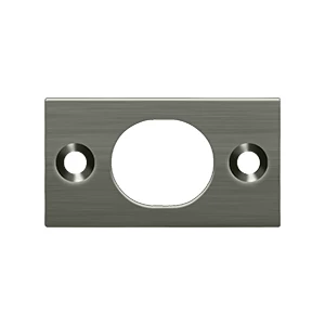 Deltana Strike Plate For Flush Bolt, Antique Nickel, 6″