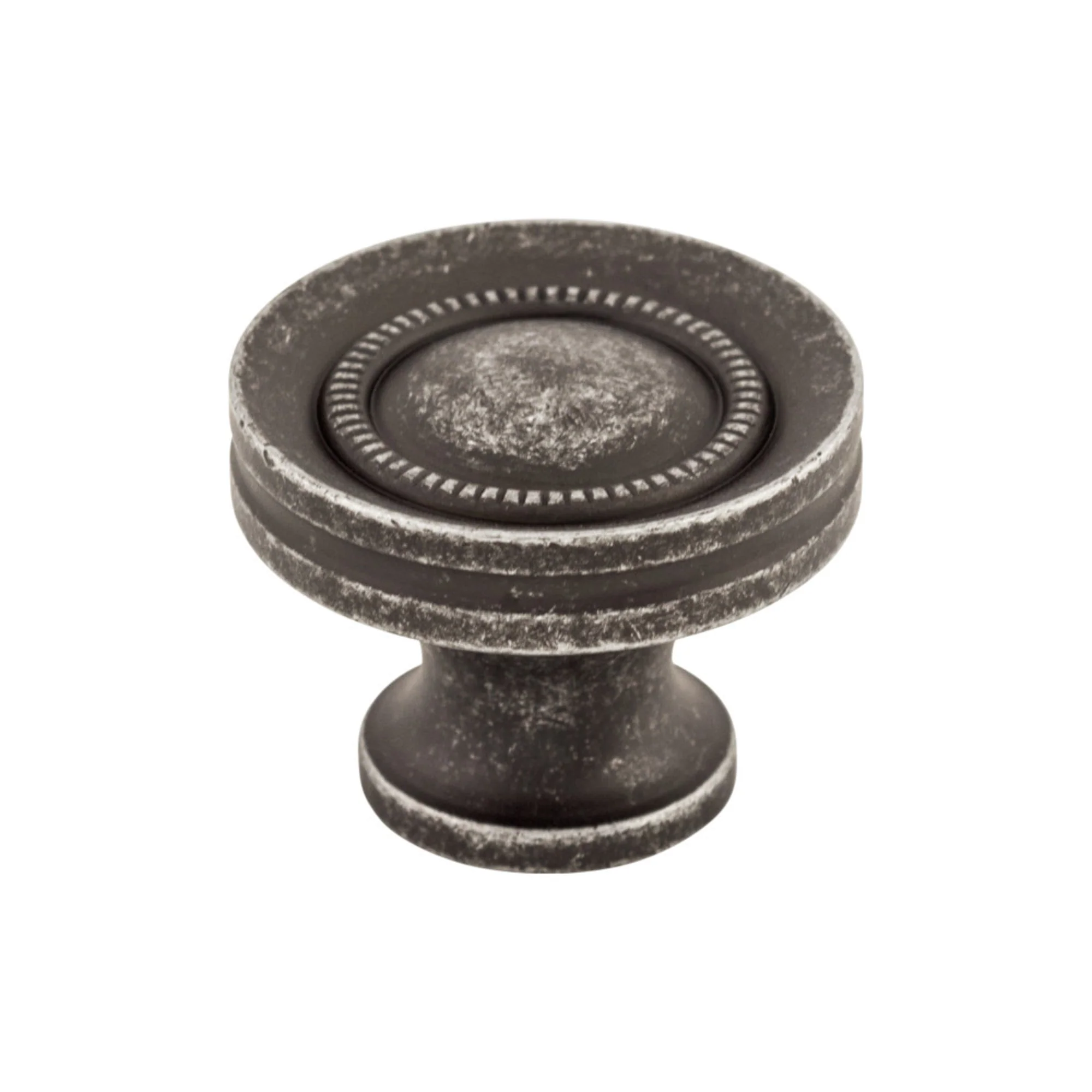 Top Knobs Somerset Knob Black Iron 1-1/4″ Diameter Button Faced Style