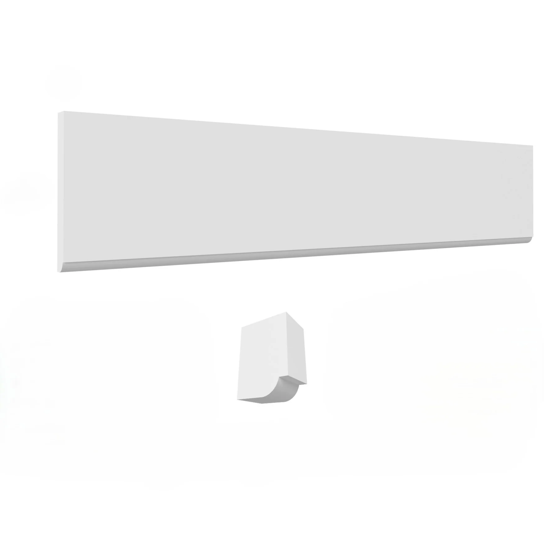 Valance Straight 96 W X 5-1/2 H X D – Hallmark Frost by Fabuwood
