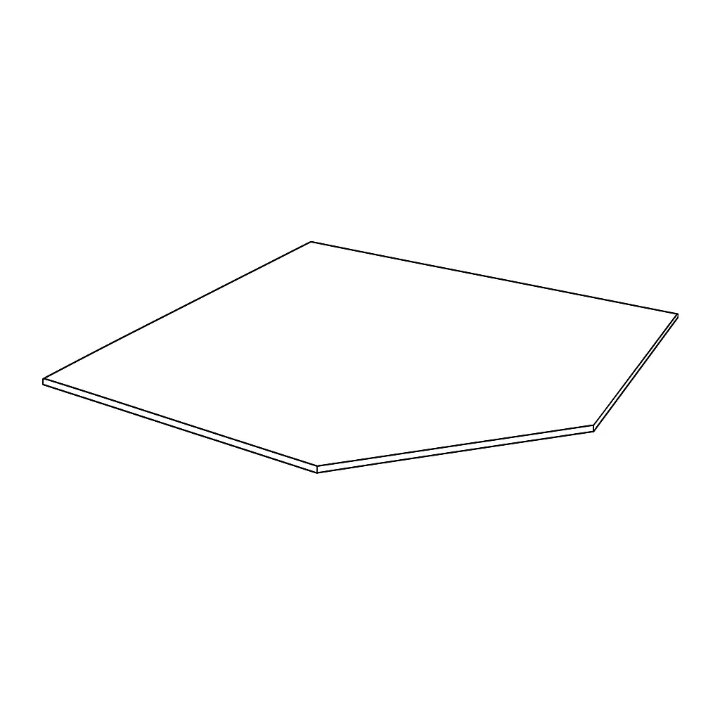 Corner Sink Floor floor only – no cabinet box – Nantucket Linen by Horning